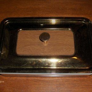 Fire King # 410 Casserole 1 1/2 Qt Dish With Lid
